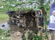 Aduh Tuhan, Truk Pengangkut Material Proyek KEK Mandalika Terguling, Ini Penjelasan Kasat Lantas!!!