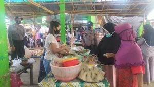 Satgas Kampung Sehat NTB 2 Lombok Utara Sisir Pasar Kecamatan