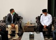 KI NTB dan Bupati Lotim Bahas Lomba Desa Benderang Informasi Tingkat Nasional