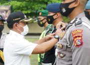 Bupati KSB Pimpin Apel Gelar Pasukan Operasi Ketupat Rinjani 2021 Polres Sumbawa Barat