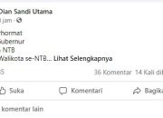 Viral Surat Dian Sandi Utama ke Gubernur NTB Wakili Suara Masyarakat Bawah