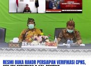 Kemenkumham RI Buka Rapat Koordinasi Persiapan Verifikasi CPNS secara Virtual