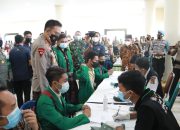 Vaksinasi Polda NTB Goes to Campus Disambut Antusias Mahasiswa