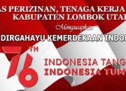 Dinas Perizinan dan tenaga Kerja dan PTSP Lotara Mengucapkan Selamat HUT RI ke-76