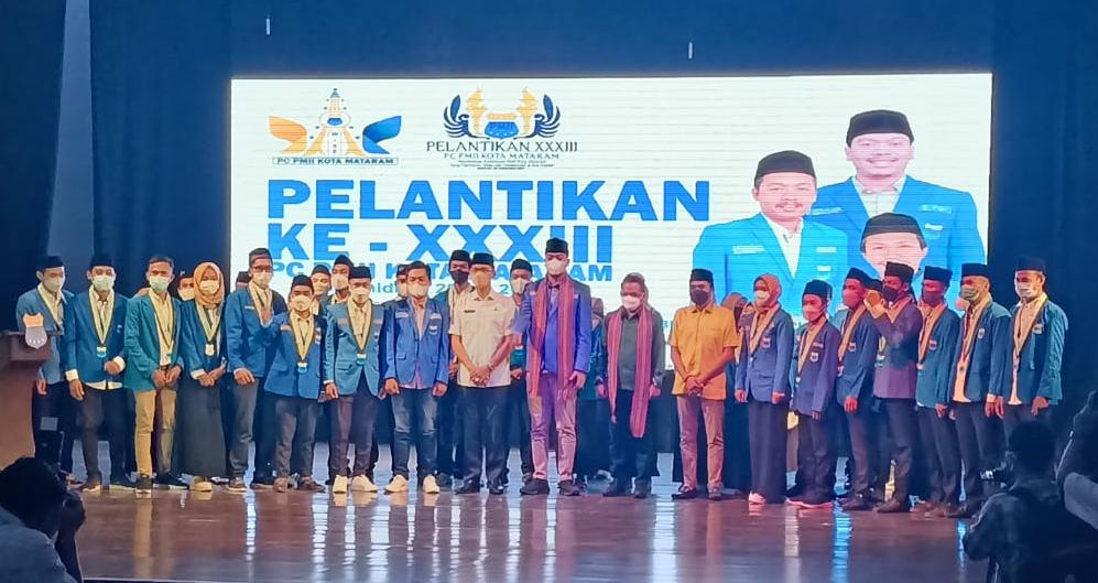 Lantik PMII Mataram, Gus Abe : PMII Mataram Adalah Satu Cabang PMII Terbaik di Indonesia
