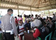 4 Titik Lokasi Vaksinasi Polda NTB Ramai