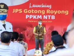 Gubernur NTB Launching 27.000 Paket JPS Gotong Royong Kepada Pedagang Kecil Terdampak PPKM