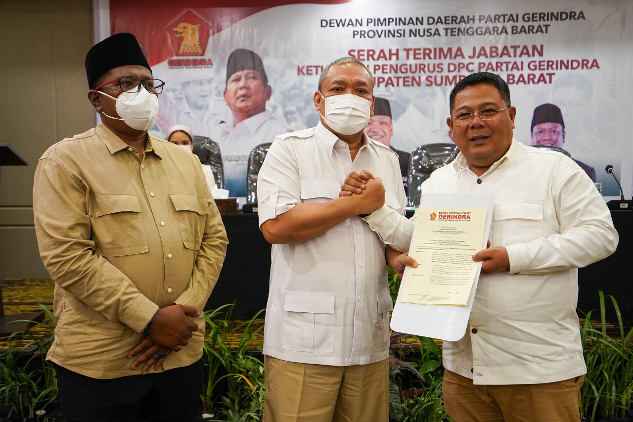 Pucuk Pimpinan Gerindra KSB Berganti, DPP Resmi Tetapkan Iwan Panjidinata