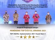 Bank NTB Syariah Raih 2 Penghargaan Dalam Acara Top Digital Awards 2021