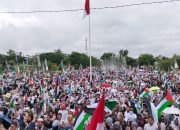 Lautan Manusia Banjiri Aksi Bela Palestina Di Lombok Tengah Dana yang dikumpulkan 1,8 Milliar