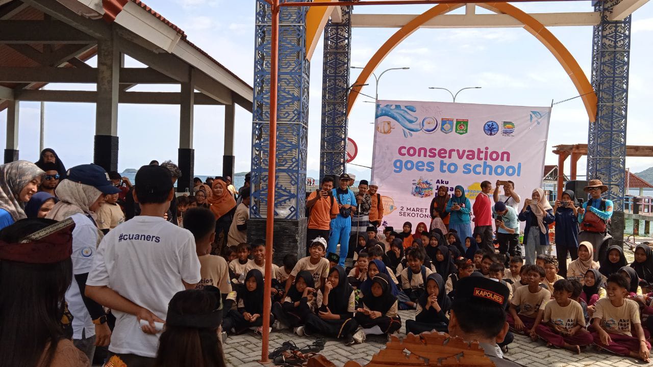 Kegiatan KKN Mahasiswa Unram Jurusan Budidaya Perairan. Foto : Witri Wulandari, Siva Purwati