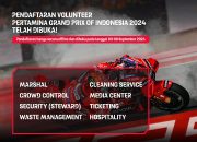 Pendaftaran dan Program Relawan (Volunteer) MOTOGP 2024