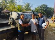 BPBD KLU Bagikan Tandon ke Warga Terdampak Kekeringan