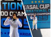 Dua Siswa MIN 1 Lombok Tengah Sabet Emas di Kejuaraan Taekwondo Internasional di Bali