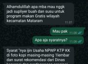 Modus Baru! Ibu di Lombok Tengah Ditipu Jadi “Supplier Khayalan” Program Makan Bergizi Gratis