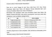 Lima Akademisi Daftar Sebagai Bakal Calon Rektor UIN Mataram Periode 2025–2029