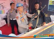 Pospam Lebaran di NTB Siap, Propam Polda NTB Cek Senpi Personel