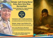 Belajar Jadi Orang Benar Saja Dulu, Baru Ilmu Bisa Bermanfaat