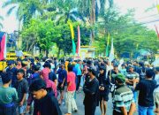 Tolak Keberadaan Tambak di Lapangan Rambang, Ratusan Anggota GANAS Turun ke Jalan