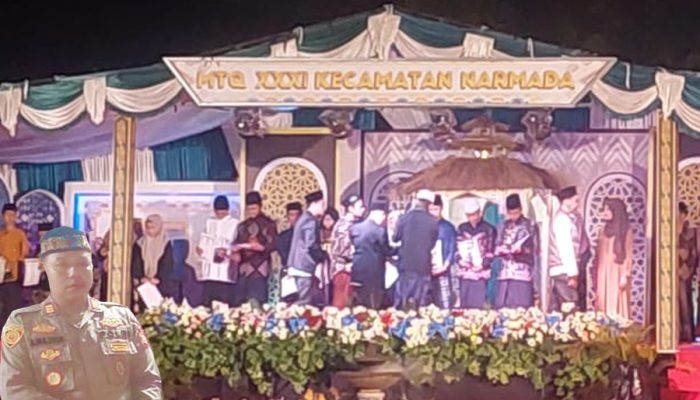 Polsek Narmada Kawal Penutupan MTQ XXXI di Desa Batu Kuta