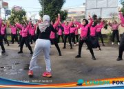 Mens Sana in Corpore Sano, Polsek Narmada Gelar Senam Bareng Bhayangkari