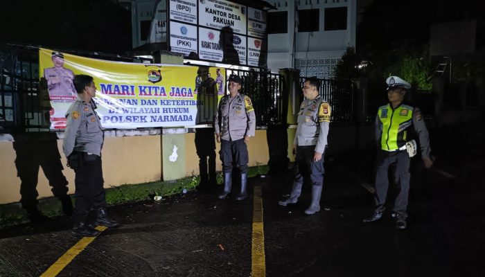 Kapolsek Narmada Perketat Pengawasan, Pagi-Sore Keliling dan Malam Bagi Zona