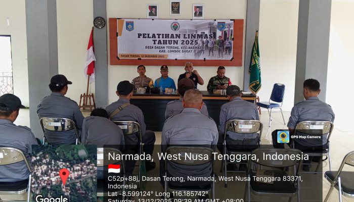 Polsek Narmada Perkuat Linmas Desa, Dari Tupoksi hingga Gerakan Lalu Lintas