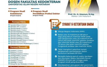 UIN Mataram Buka Rekrutmen Dosen Fakultas Kedokteran