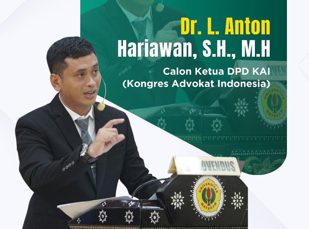 Dr. Lalu Anton Hariawan Maju sebagai Calon Tunggal Ketua KAI NTB