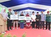10 Rumah Layak Huni dan 9 Gerobak Produktif Resmi Disalurkan Bank NTB Syariah dan BAZNAS