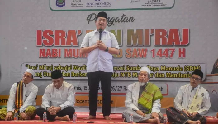 Peringatan Isra Mi’raj, Gubernur NTB Tekankan Solidaritas Sosial dan Kepedulian Lingkungan