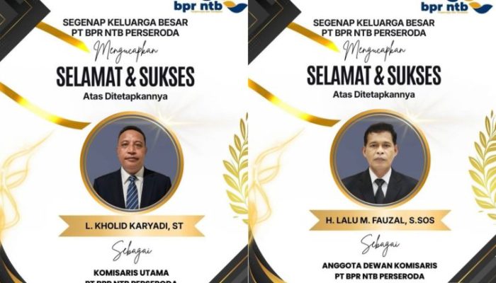 Lalu Kholid Karyadi Resmi Jadi Komisaris Utama PT BPR NTB Perseroda