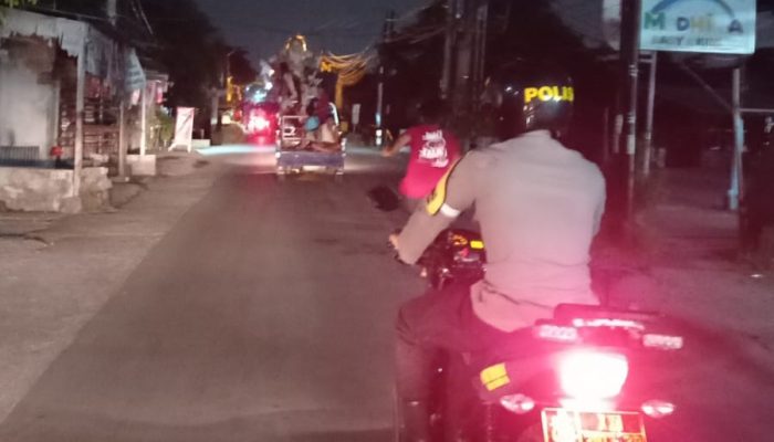 Polsek Gunungsari Kawal Ogoh-ogoh hingga Pecaruan