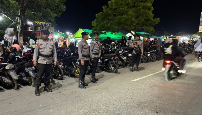 Sat Samapta Polres Bima Kota Intensifkan Patroli, Pasar Ramadhan Amahami Tetap Kondusif