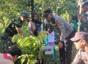 Kapolsek Narmada Hadiri Penanaman 500 Pohon di HUT Persit ke-80