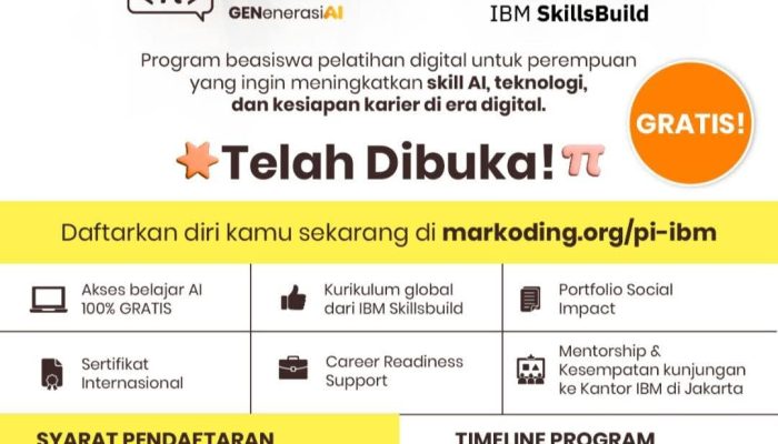 Perempuan NTB Wajib Tahu! Pendaftaran Beasiswa GENerasi AI 2026 Resmi Dibuka
