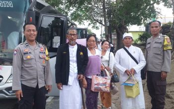 Puluhan Umat Hindu jalani Tirta Yatra di Narmada, Polisi Berikan Layanan Pengamanan