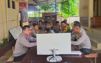 Kapolsek Gunungsari Ikuti Zoom Nasional Panen Jagung Serentak Kuartal II