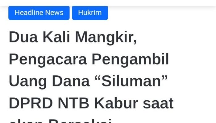AJI Mataram Kecam Somasi ke NTBSatu, Dinilai Bentuk Kriminalisasi Pers
