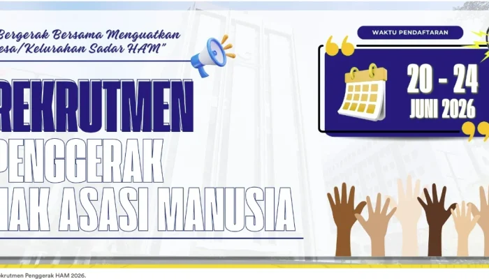 Kementerian HAM RI Buka Rekrutmen Penggerak HAM, Pendaftaran Dilakukan Secara Online