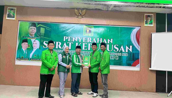 Resmi Nahkodai PPP Lombok Tengah, Lalu Purniawan Efendi Prioritaskan Konsolidasi hingga Pemberdayaan Kader Muda