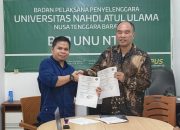 Penandatanganan MoU antara LBH Ansor NTB dan Fakultas Hukum UNU NTB untuk program Satu Desa Satu Paralegal di Mataram.