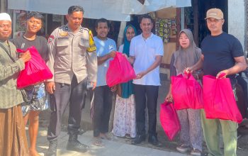 Sinergi Pemdes dan Polisi, Bantuan di Lingsar Tersalurkan Aman kepada Warga
