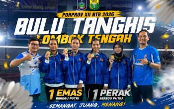 Ketua PBSI Loteng: Emas dan Perak Jadi Awal Prestasi Atlet di Porprov NTB