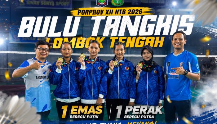 Ketua PBSI Loteng: Emas dan Perak Jadi Awal Prestasi Atlet di Porprov NTB