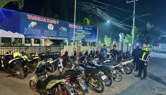 Operasi Cipta Kondisi, Satlantas Lotim Tindak Tegas 35 Pelanggar Knalpot Brong dan Balap Liar