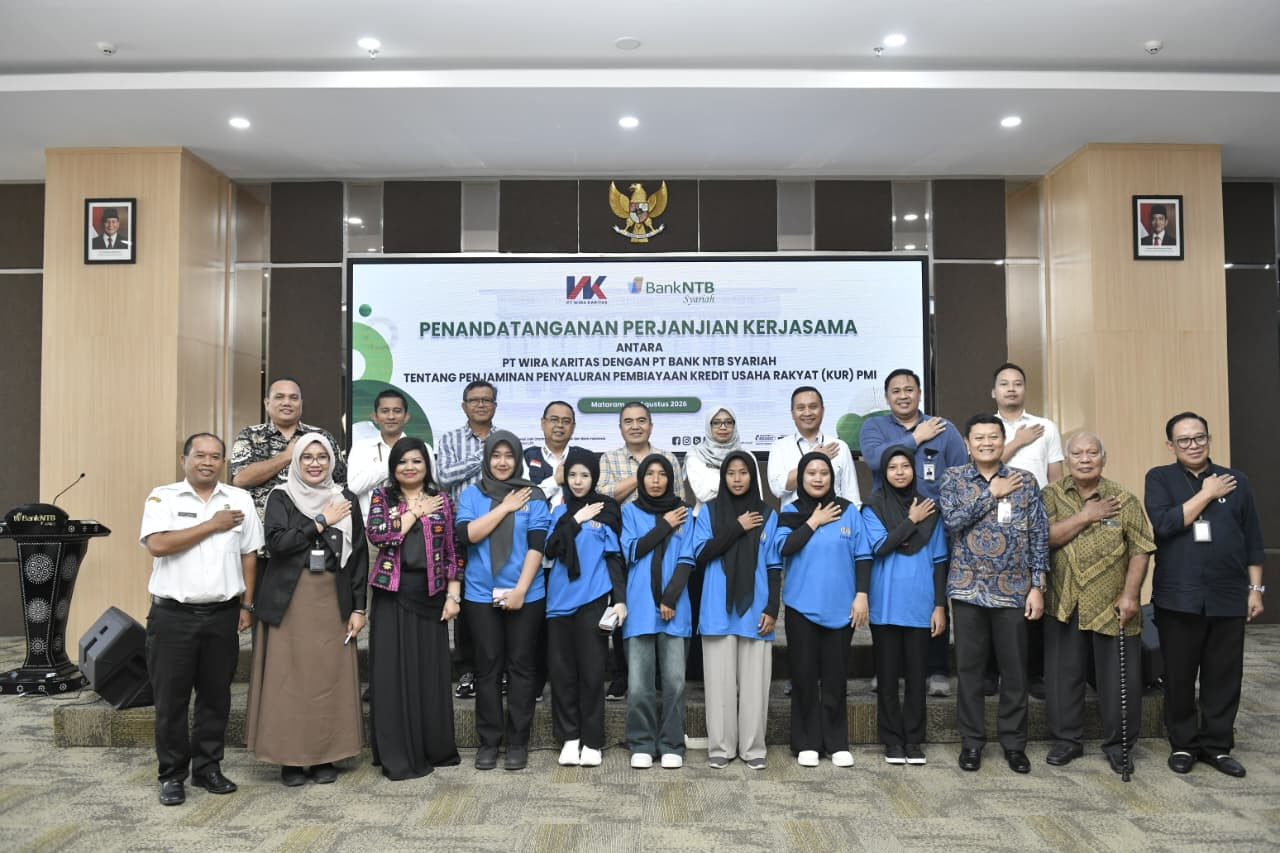 Bank NTB Syariah Gandeng PT Wira Karitas Perluas Akses KUR bagi Pekerja Migran Indonesia