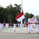 Penurunan Bendera Merah Putih Tutup Rangkaian HUT ke-81 RI di Lombok Timur