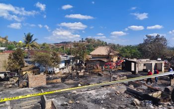 Kebakaran Dahsyat Melanda Desa Adat Sade Lombok, 129 Rumah Hangus dan 320 Warga Terdampak