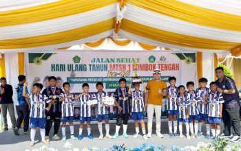 HUT Ke-46 MTsN 1 Lombok Tengah: Dari Jalan Sehat hingga Turnamen Mini Soccer